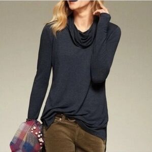 Cabi Longline Cowl Neck Tee Tunic Top Size Medium